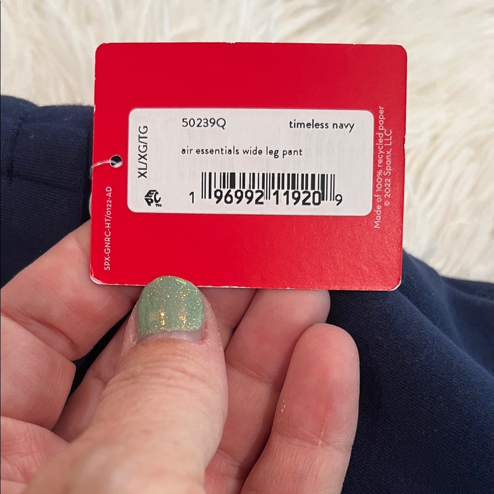 SPANX Timeless Navy Wide Leg Pant